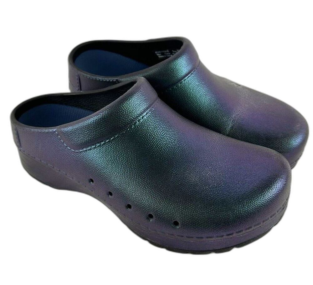 Dansko Womens Kane Black Iridescent Purple Mermaid EVA Clog Size EU 36 US 5.5 6